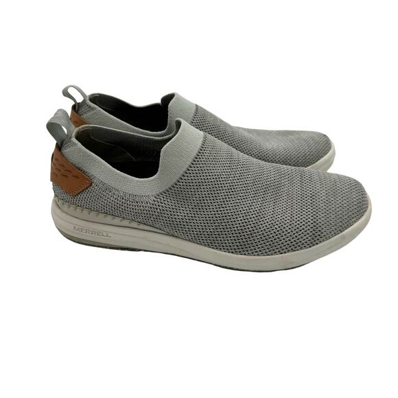 Merrell Gridway Lightweight Gray Vibram Slip On Sneakers 8 J97548 - Picture 1 of 5